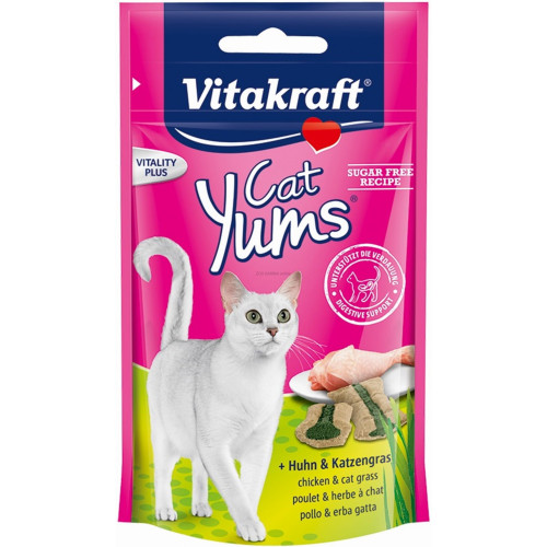VITAKRAFT CAT YUMS przysmak dla kota, kurczak z kocią trawą 40g