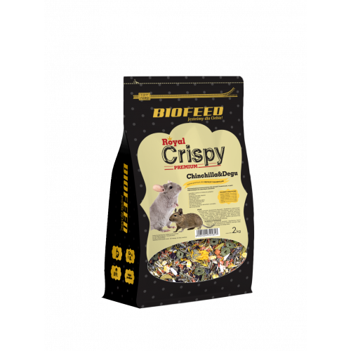 BIOFEED Royal Crispy Premium Chinchilla & Degu 2kg - dla szynszyli i koszatniczek 